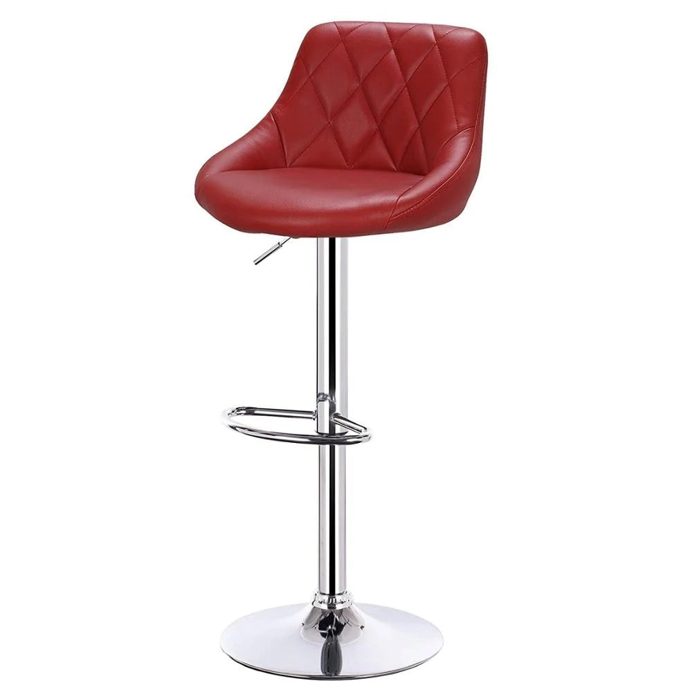 Tabouret de bar - bordeaux cuir
